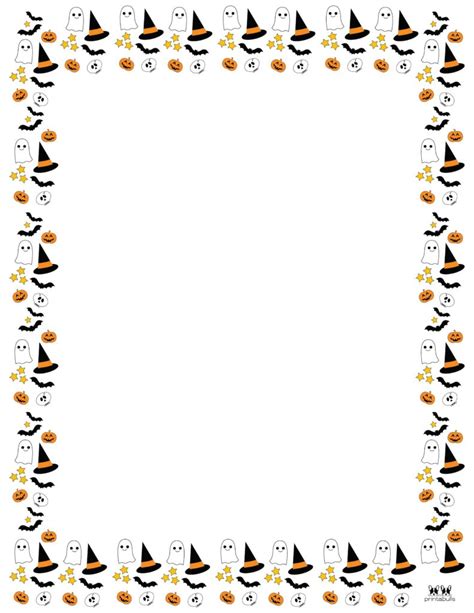 Free Printable Halloween Border Paper