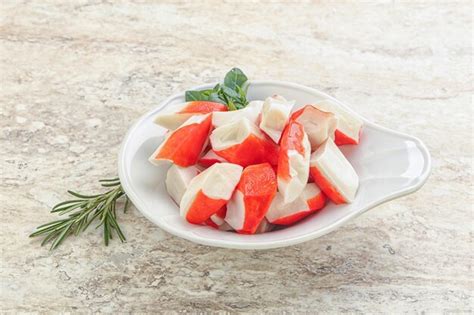 Premium Photo Crab Meat Surimi In The Bowl