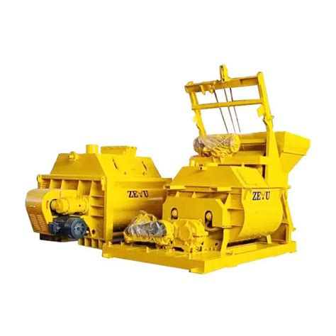 Twin Shaft Forced Fully Automatic Js750 Concrete Mixer China Concrete