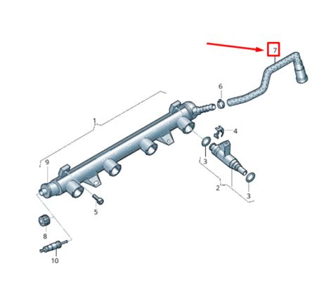 Neuf Vw Golf Vi K Mk Alimentation Carburant Ligne Bq