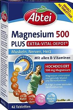 Abtei Magnesium Plus Extra Vital Depot F R Muskeln Nerven Und