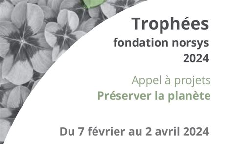 Trophées de la fondation norsys 2024 préserver la planète