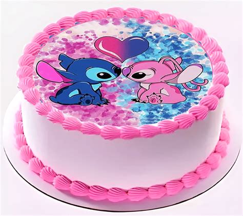 Cialda In Ostia Per Torta Tonda Lilo E Stitch Angel Love