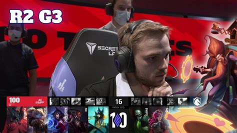 100 Vs TL Game 3 Round 2 Playoffs S12 LCS Summer 2022 100 Thieves