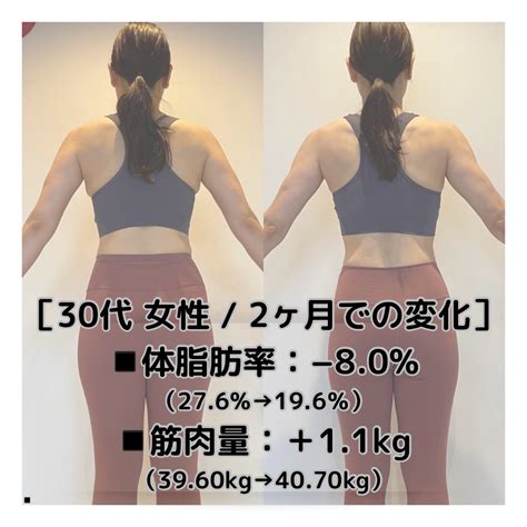 30代女性2ヶ月ダイエットビフォーアフター（体脂肪率：−8 0 、体重：−4 3kg）｜パーソナルジムブログ「ダイエットは明日から」