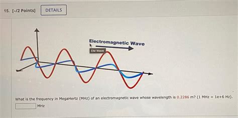 Solved What Is The Frequency In Megahertz Mhz Of An Chegg