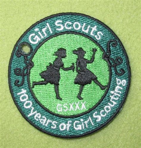 Girl Scouts 100th Anniversary Patch Keychain Girl Scouts Gsxxx 100