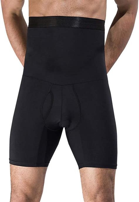 Fentinaya Herren Body Shaper Hosen Hohe Taille Bein Bauch Kontrolle