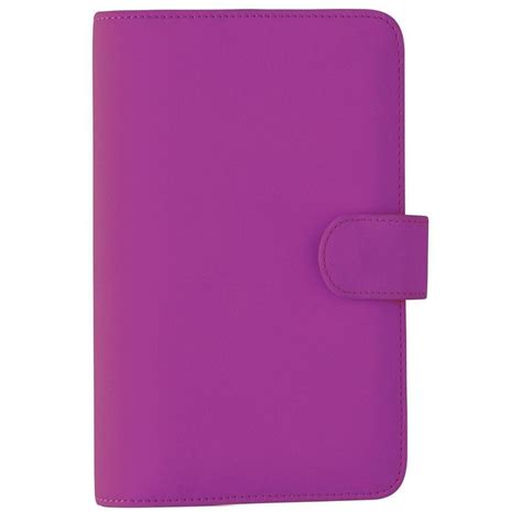 debden dayplanner slimline organiser pu snap closure purple sl big
