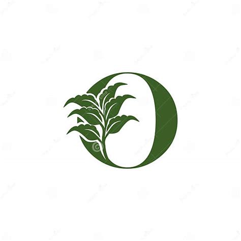 Green Letter O Logo With Leaf Element Vector Design Ecology Concept