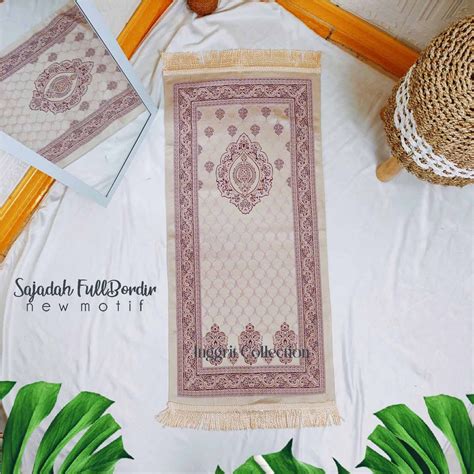 Jual Sajadah Turki Premium Full Bordir Ukuran Sajadah Sujud Sajadah