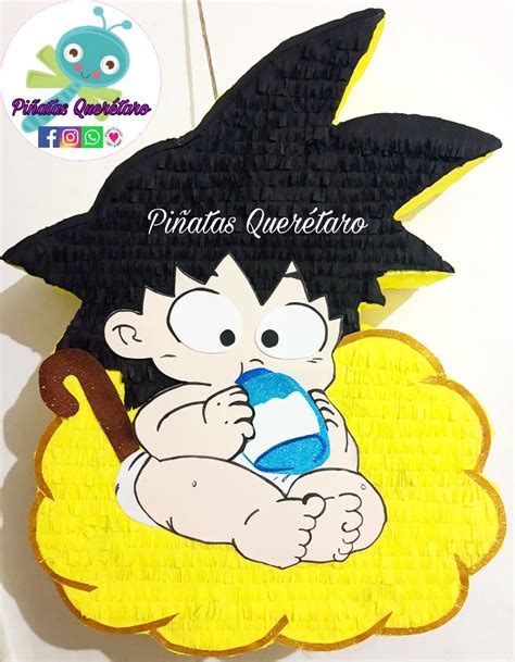 Piñata Gokú baby Tambor piñatasQuerétaro piñatagoku fiestagoku