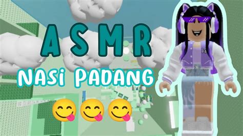 Asmr Makan Nasi Padang Sambil Main Chiki Taro Tower Roblox Indonesia