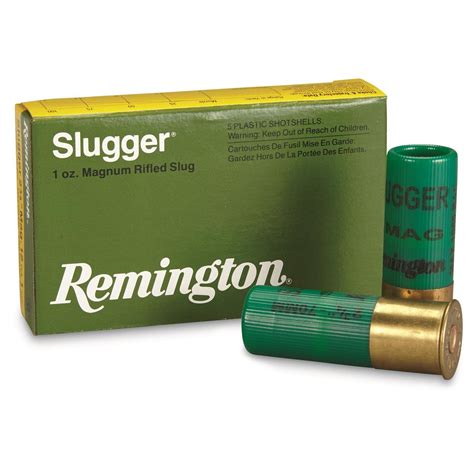 Remington Slugger Gauge Shell Oz Slug Rounds