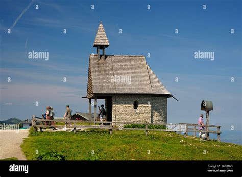 Steinling Chapel At The Steinlingalm Below The Kampenwand August