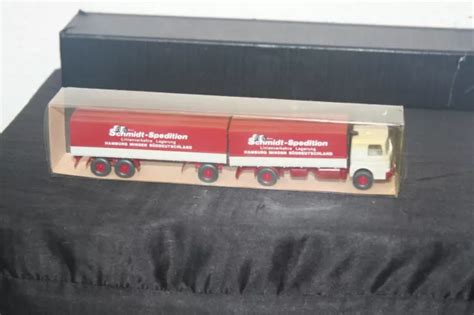 Alter Wiking Lkw B Ssing Man Lastzug Schmidt Spedition Modellauto