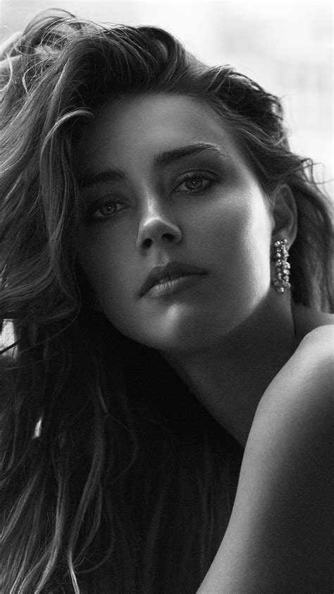 2160x3840 Amber Heard Black And White Sony Xperia X Xz Z5 Premium Hd