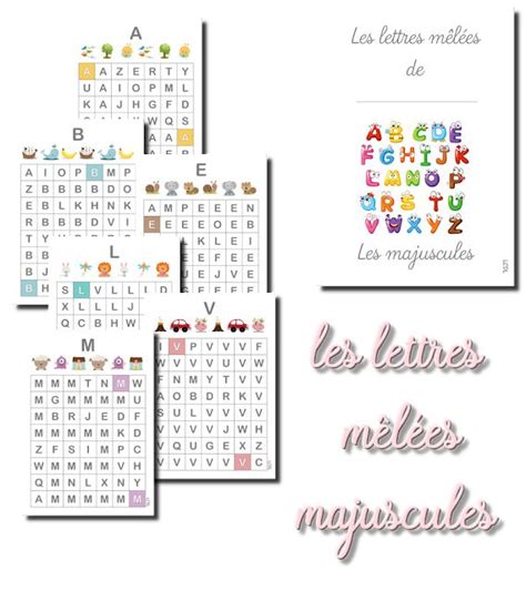 Les lettres mêlées majuscules La classe de Laurène Bloglovin