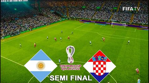 Pes Argentina Vs Croatia Semi Final Full Match Fifa World Cup 2022 Messi Vs Modric