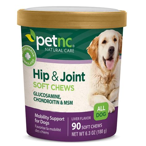 Petnc Natural Care Hip And Joint Soft Chews For Dogs 90 Count