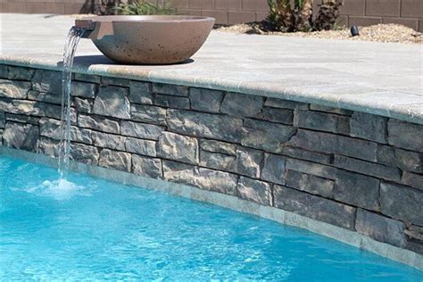 stone waterline pool tile | Swimming pool tiles, Swimming pool ...