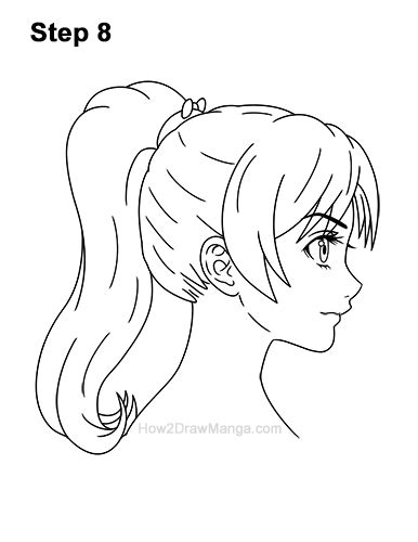 Anime Hairstyles Side View