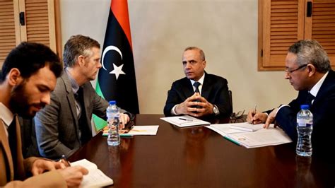 Al Lafi And The Charg Daffaires Of The Us Embassy Discuss Libyan