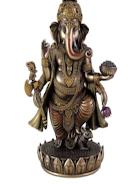 Buy CraftVatika 24K Gold Plated Lord Ganesha Idol Car Dashboard