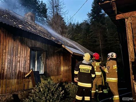 Kobieta zginęła w pożarze domu w Łączkach Jagiellońskich