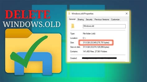 How To Delete The Windows Old Folder From Windows 10 Windows Old YouTube