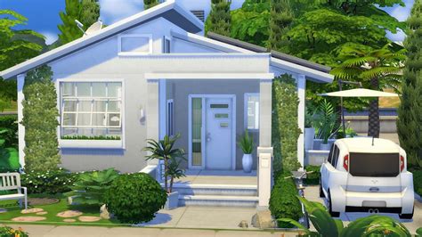 The Sims 4 Super Cozy Modern Tiny House Speed Build Youtube