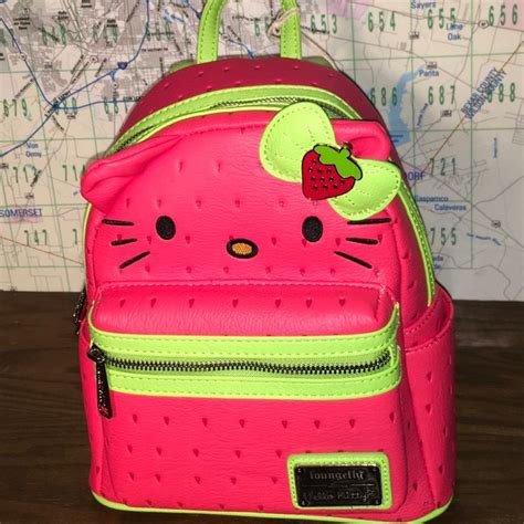 Loungefly Strawberry Hello Kitty Mini Backpack Hello Kitty Bag Hello Kitty Backpacks Disney