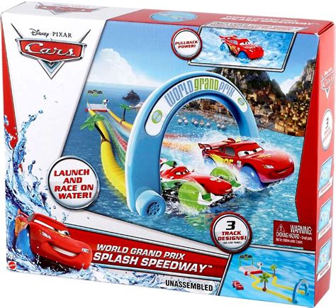 Disney Pixar Cars Playsets World Grand Prix Splash Speedway Playset Mattel Toys - ToyWiz