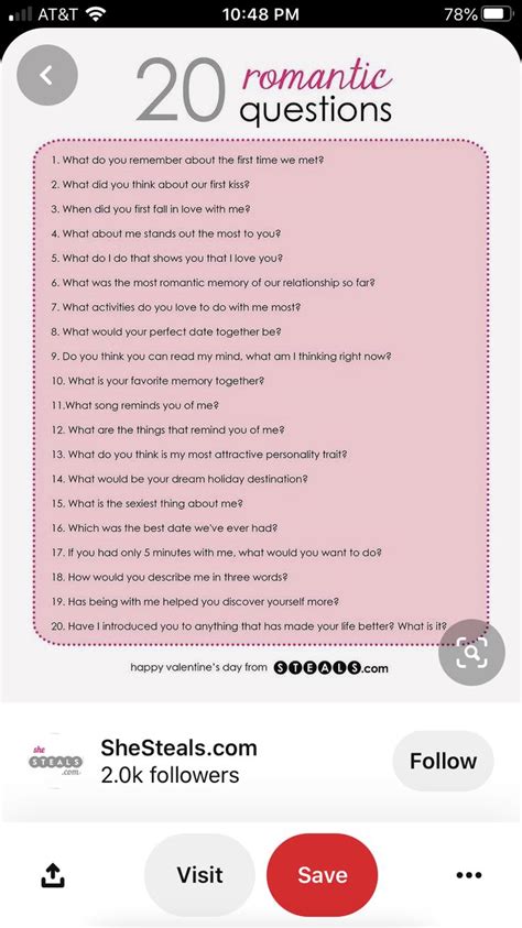 20 Romantic Questions for Meaningful Conversations