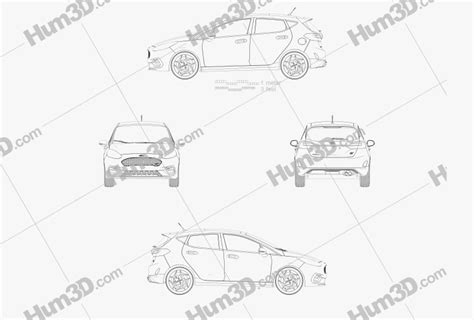 Ford Fiesta Door St Blueprint Dmodels Org