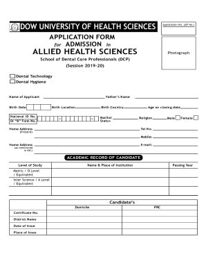 Fillable Online Application Form DCP FH10 Fax Email Print PdfFiller