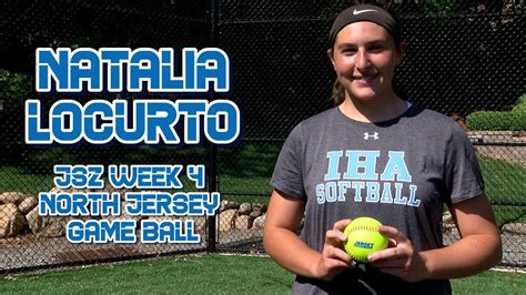 Natalia Locurto Of Iha Wins Jsz North Jersey Week Softball Game Ball