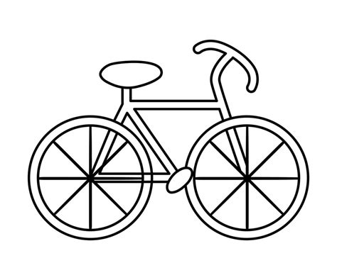 Icono De Bicicleta Vectorial En Blanco Y Negro Ilustraci N De