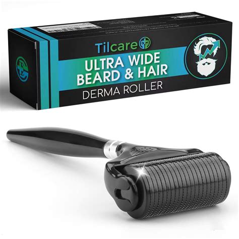 Tilcare Beard And Hair Ultra Wide Derma Roller Kit 1 Pack 0 25mm