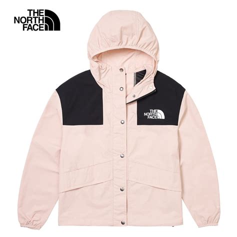 The North Face 北面 女款粉色防潑水連帽防風外套5jxolk6 Pchome 24h購物