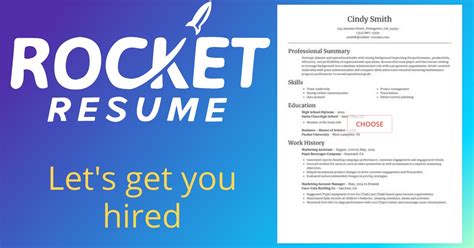 Field Manager CV Builder Rocket Resume