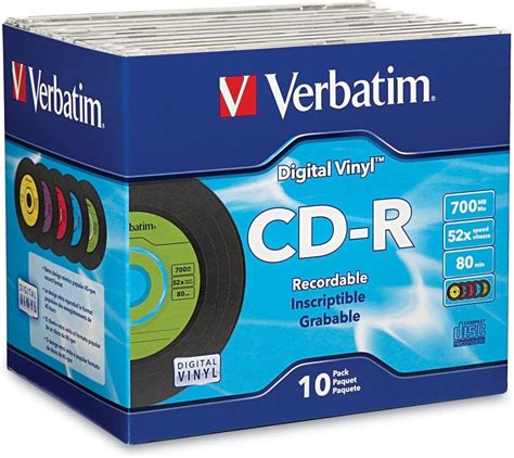 Verbatim Discos Compactos Grabables Cd R Mb X Min