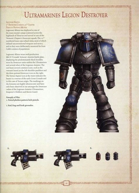 Ultramarine Legion Destroyer Warhammer Art Warhammer 40k Rpg