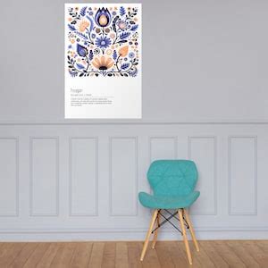 Hygge Definition Poster Minimal Scandinavian Design Home Decor Etsy