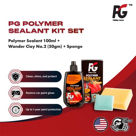 Pg Polymer Sealant Kit Set Polymer Sealant Ml Wonder Clay No