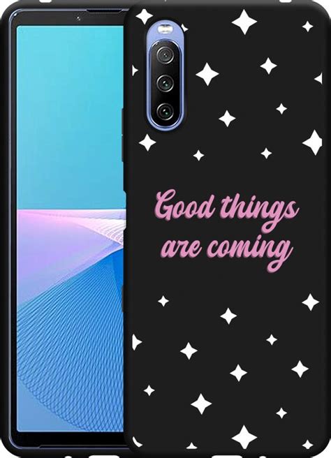 Cazy Hoesje Zwart Geschikt Voor Sony Xperia 10 III Good Things Bol