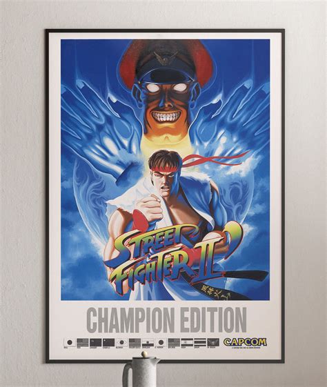 Street Fighter 2 Fighting Game Retro Poster | Architeg Prints