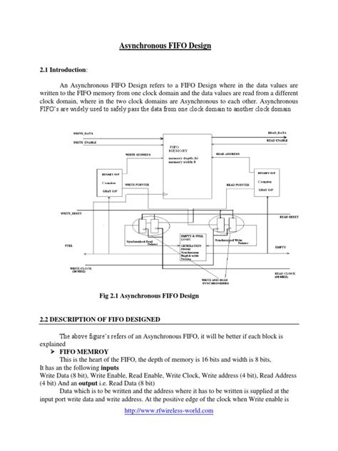 Asynchronous Fifo Design Using Verilog Pdf Pdf