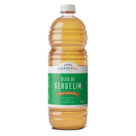 Oleo De Gergelim Natural Extra Virgem Puro 250ml 1L Sésamo Real em