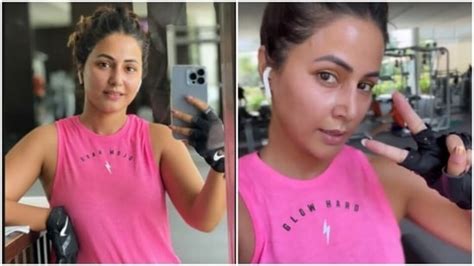 Hina Khan sweats it out at the gym. Here’s proof | Hindustan Times